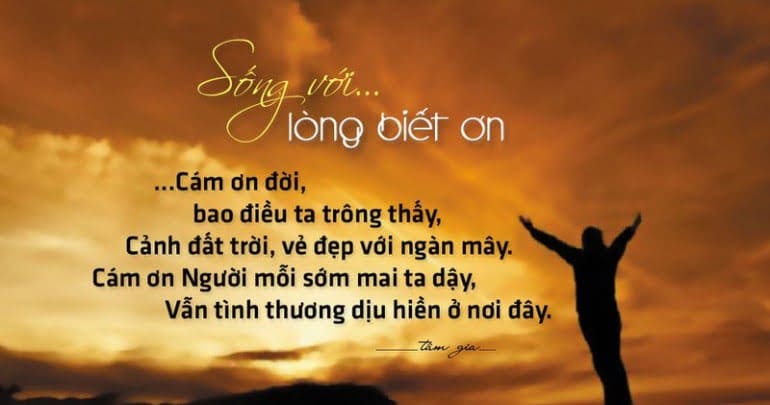 Sống Với Lòng Biết Ơn – Nền Tảng Của Hướng Thiện